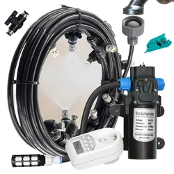 6-18m 0.6mm Misting Cooling System 60W Self-priming Pump Fine Atomization Sprayer for Garden Irrigation Humidification Watering