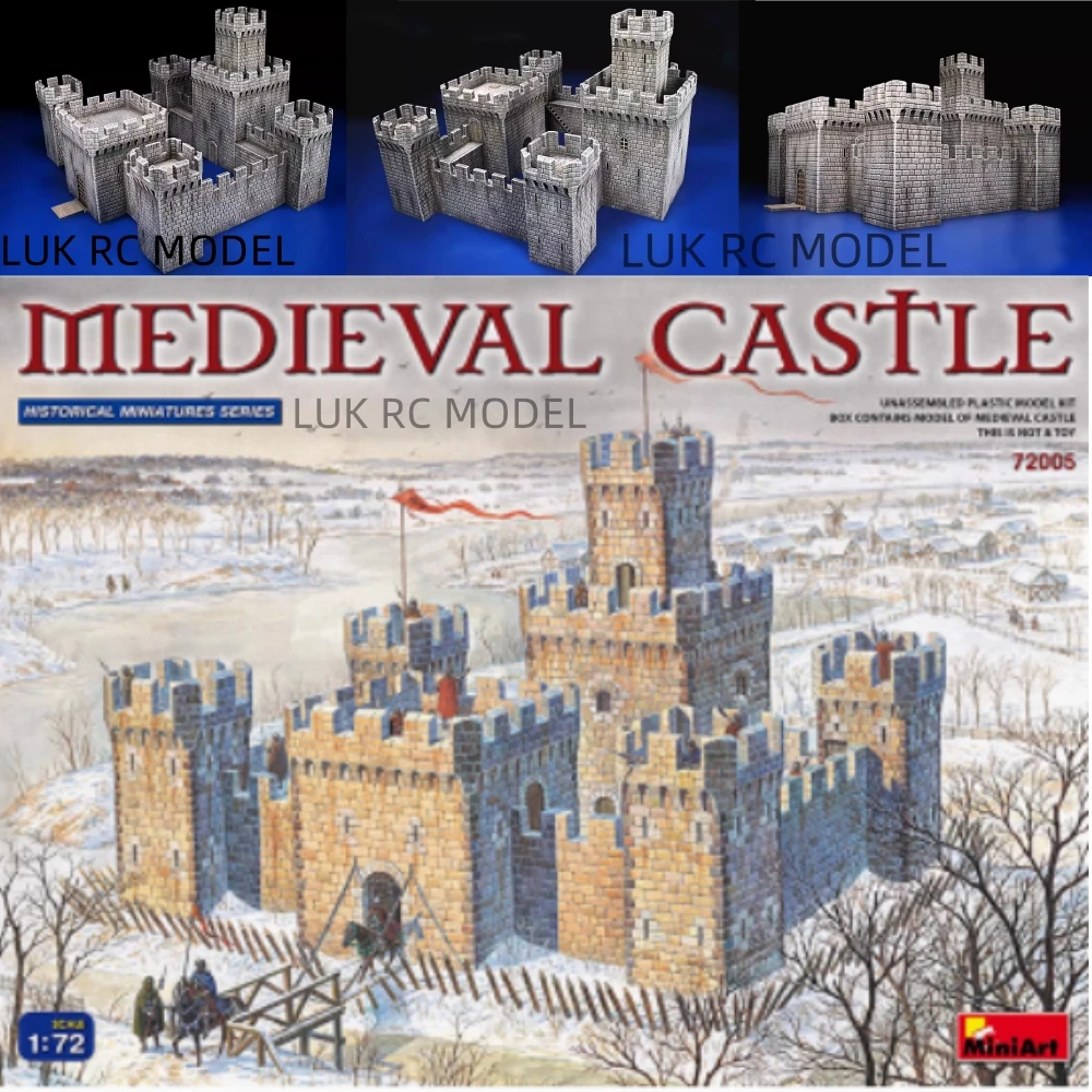 Miniart Architectural Scene Model Medieval Castle 72005 Miniature Scene