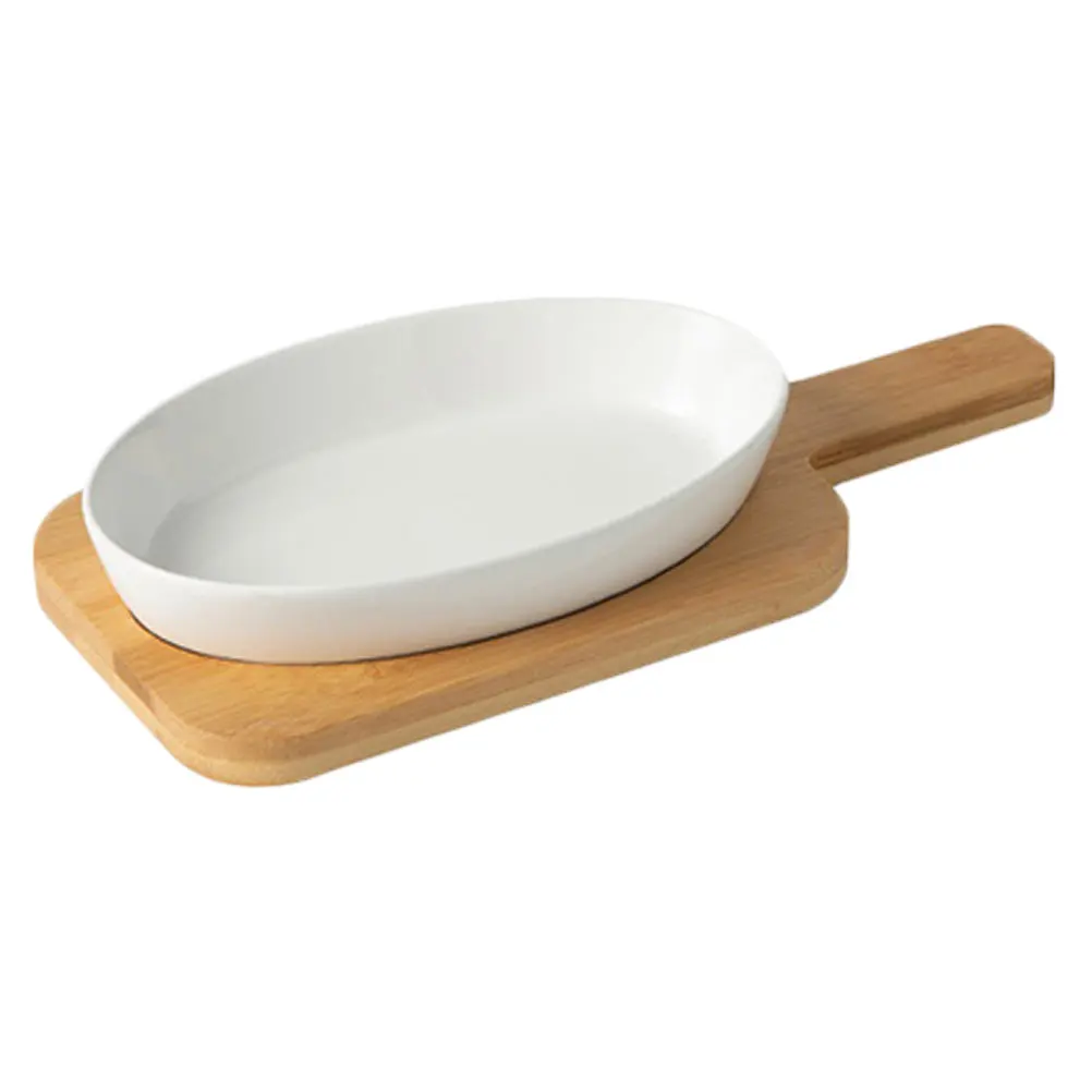 

Ceramic Bakeware Oven Safe Baking Tray Dishes Tableware Cake Pans Microwave Resistant Food Grade Easy Clean Durability