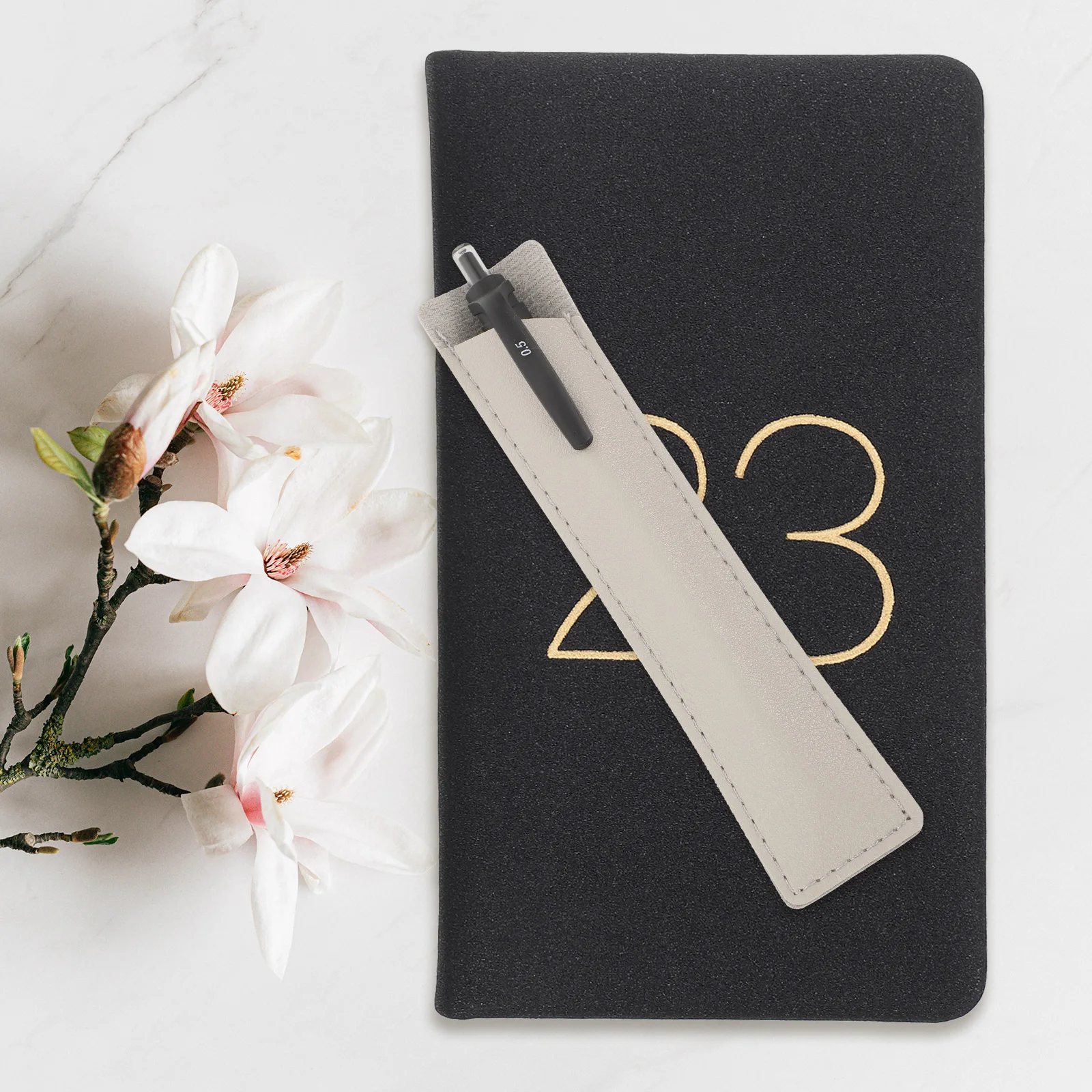 

12pcs Holder Sleeve Elastic Band Notebook Pouch Pen Pouch With Elastic Band For Journal Planner Pen Storage Bag Multiple Colors