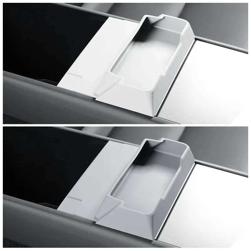 

For Tesla Model Y Juniper 2025 Central Control Armrest Box Glasses Pocket Car Storage Box Case Glasses Holder Car Accessories