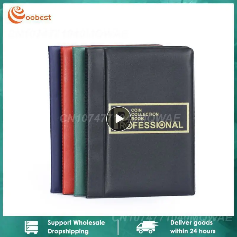 Pockets 10 Pages Numismatic Album Coin Memorial Book Mini Commemorative Coin Storage Album Book Coin Holders Collector