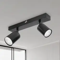 2  bulbs GU10 ceiling lamp, spotlight, dedicated for living room, bedroom and kitchen, without GU10