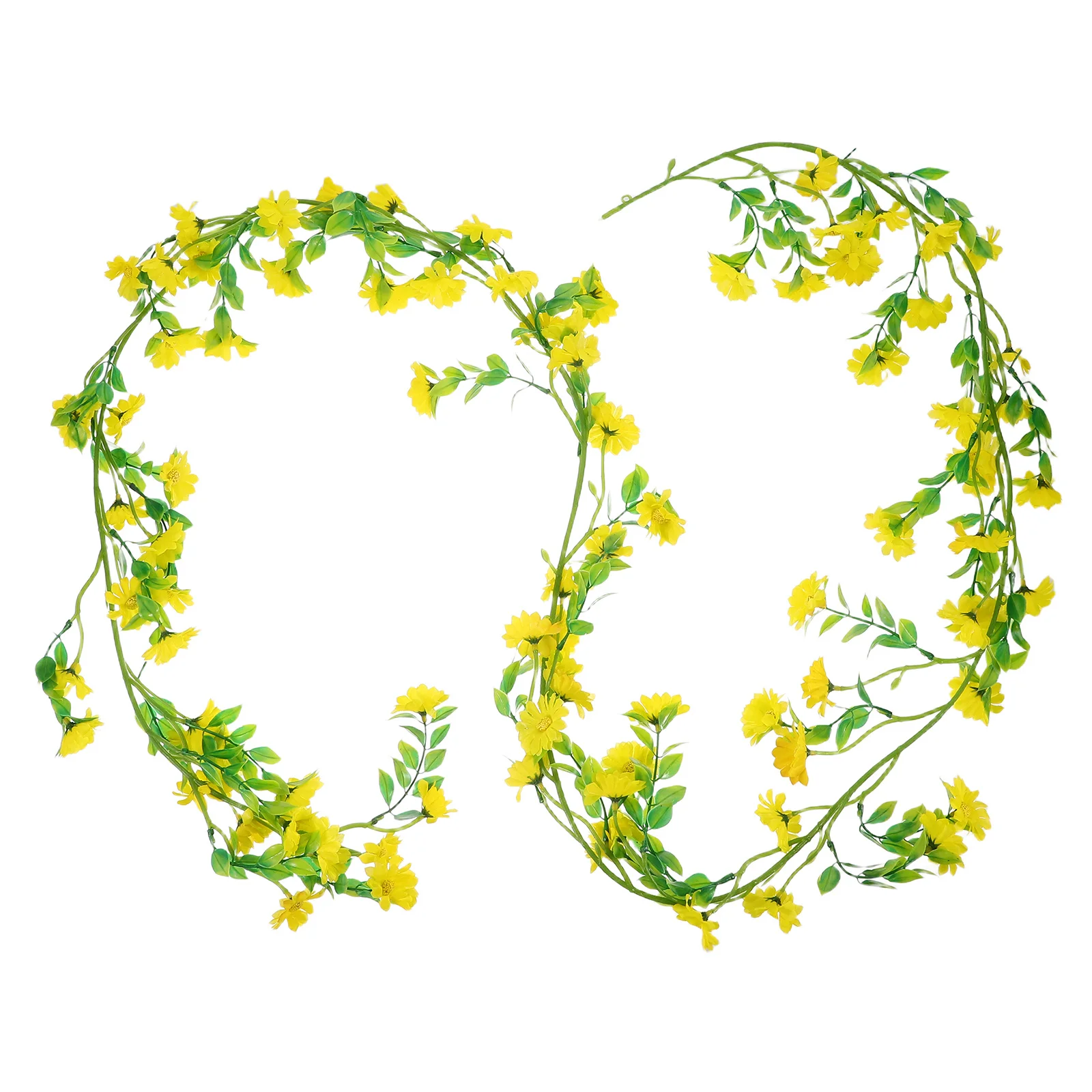 

Artificial Daisy Sunflower Garland Silk Wildflower Vine Fake Flower Vine Spring Daisy Wreath for Garden Decoration Outdoor