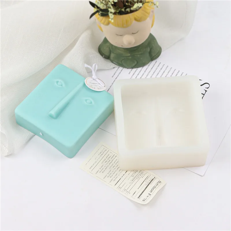 ثلاثية الأبعاد الفن مجردة وجه الإنسان شمعة قالب من السيليكون لتقوم بها بنفسك الشمال تصميم شمعة صنع الجص رائحة قوالب الصابون ديكور المنزل الحرفية هدية