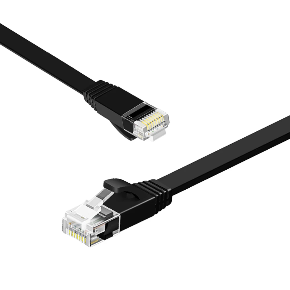 كابل الشبكة CAT-6 RJ45 كابل إيثرنت مسطح قابل للسحب كابل شبكة محلية مسطح مرن كابل RJ45 لأجهزة الكمبيوتر المحمول XBox PS2 PS3 راوتر 1 متر 2 متر