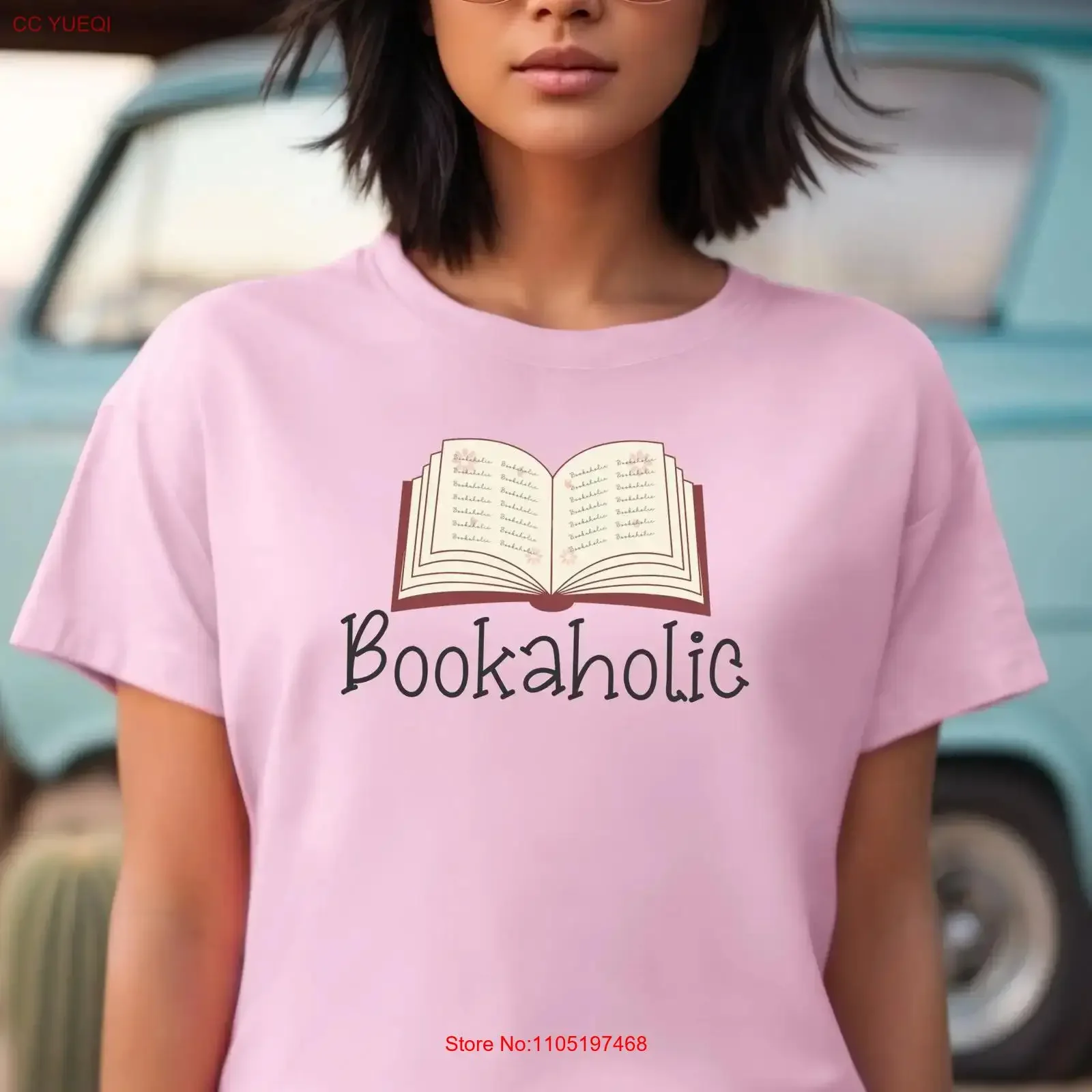 

Футболка Bookaholic для любителей книг, винтажная стираная слегка модная универсальная дышащая удобная футболка для повседневной носки