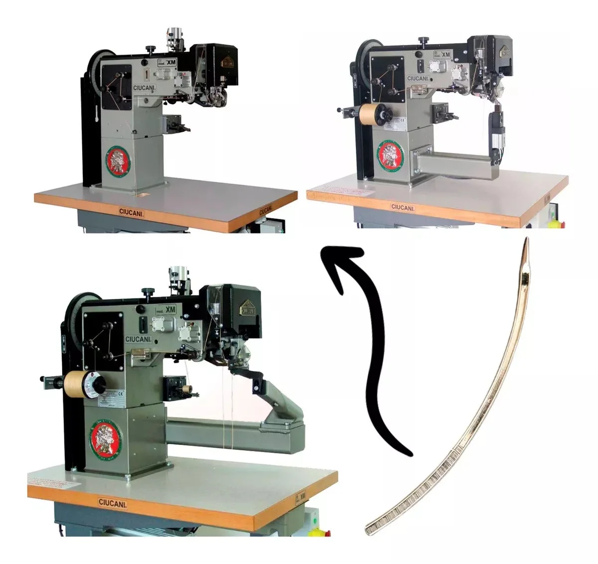 

German 794C Shoe Machinery Cpx824q Curved Needle Mark Sewing Machine Needle Silver Horse Cpx8