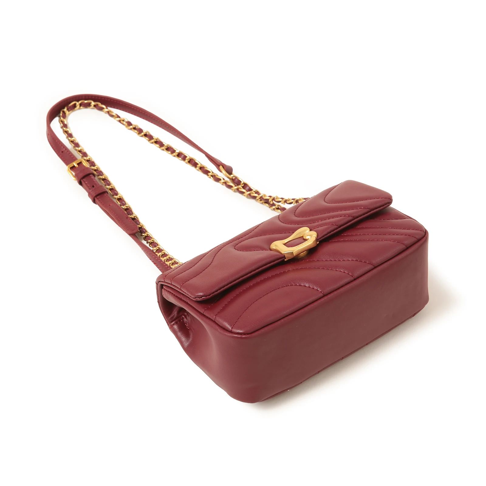 ITAMOOD Genuine Leather Embroidered Chain Bag, Exquisite and Fashionable Crossbody Bag, Daily Commuting Shoulder Bag