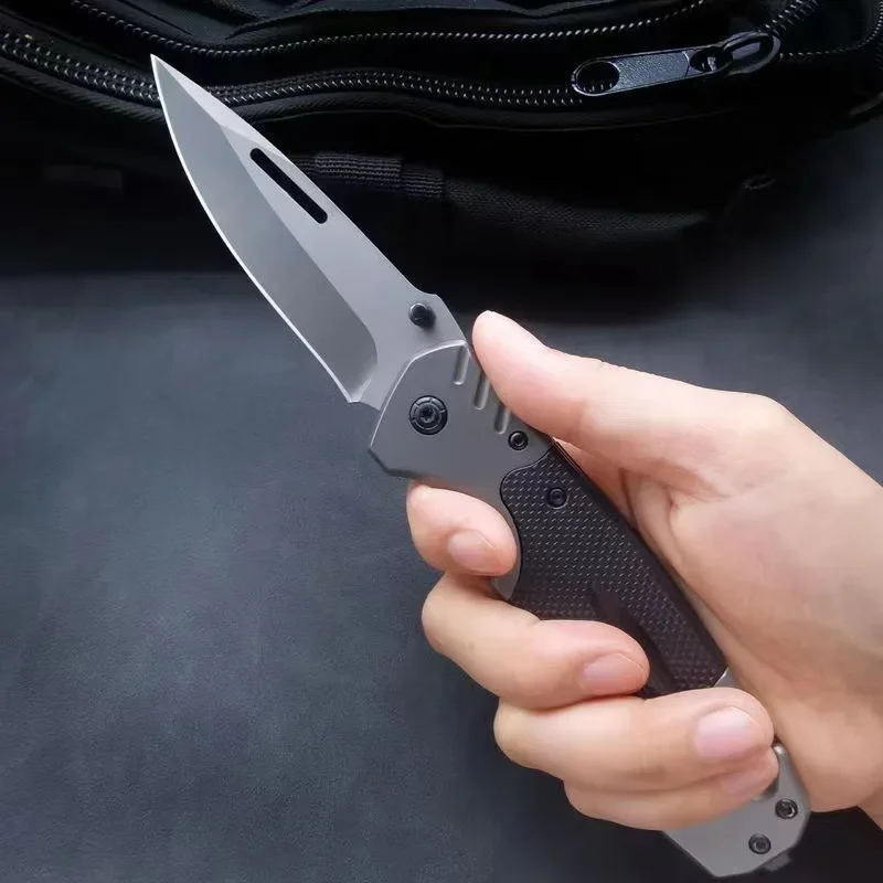 2024 new outdoor mini pocket folding knife, edc portable self-defense survival tool knife, high-quality adventure folding knife