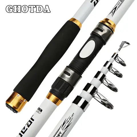 Carbon Fiber Telescopic Fishing Rod 2.1M-3.6M GHOTDA
