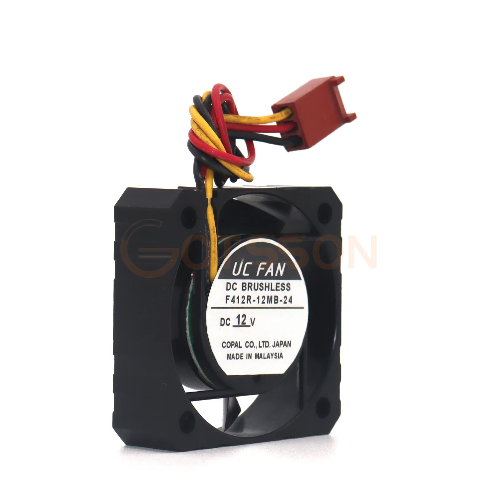 พัดลม UC 4012ของแท้ F412R-12MB-24 4ซม. ซีพียู DC12V ไฟฟ้า3สายพัดลมทำความเย็น