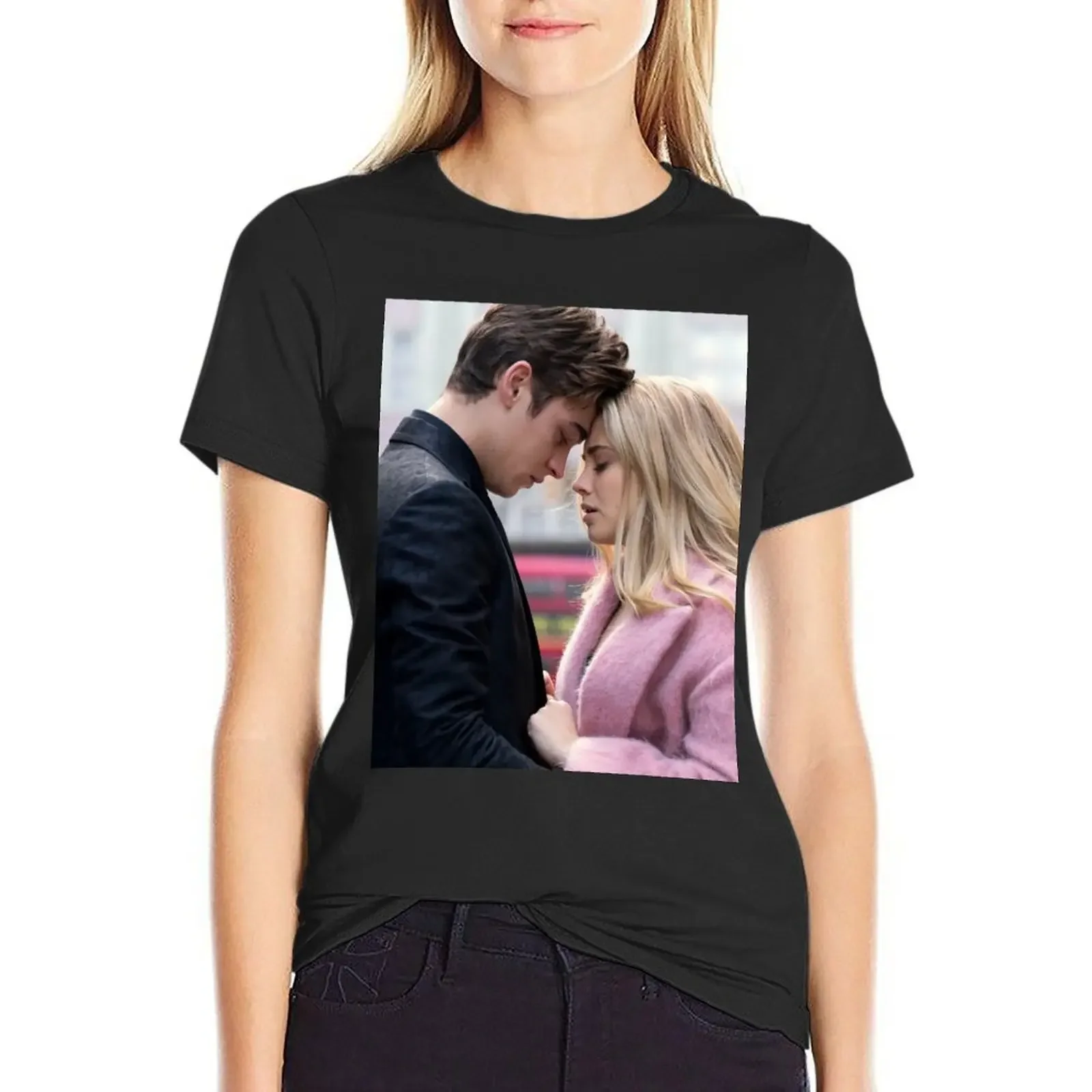 

Tessa and Hardin polaroids T-Shirt funny anime clothes lady clothes Women's tops