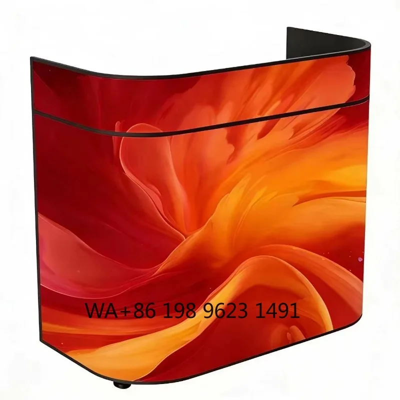 High Resolution GOB P1.86 Fixed LED Screen Custom Size Indoor Front Desk DJ Booth Commercial HD Advertising Display Panel
