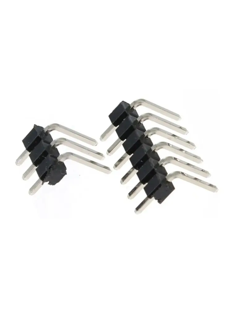 100PCS Pin Header Right Angle (90°) 2.54MM  11p 12p 13p 14p 15p