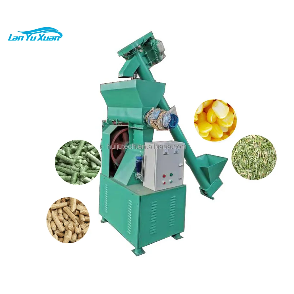 0.5 Ton diesel animal feed pellet machine HJ-N250B automatic chicken rabbit pelletizer machine