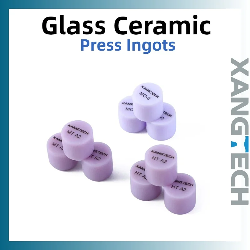 XANGTECH 10PCS Press Ingots Glass Ceramic Blocks Lithium Disilicate Ceramic Blocks Dental Materials for CAD CAM Dental Lab