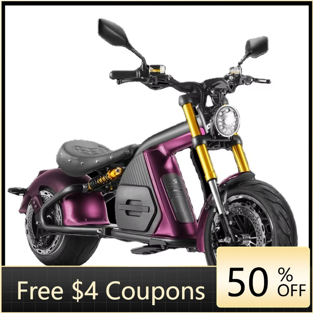 

Rs 4000W 50MPH Adult Electric Motorcycle 72V 35Ah Lithium Battery 3h Fast Charge 70 Mile Remote Street Legal Motorcycle