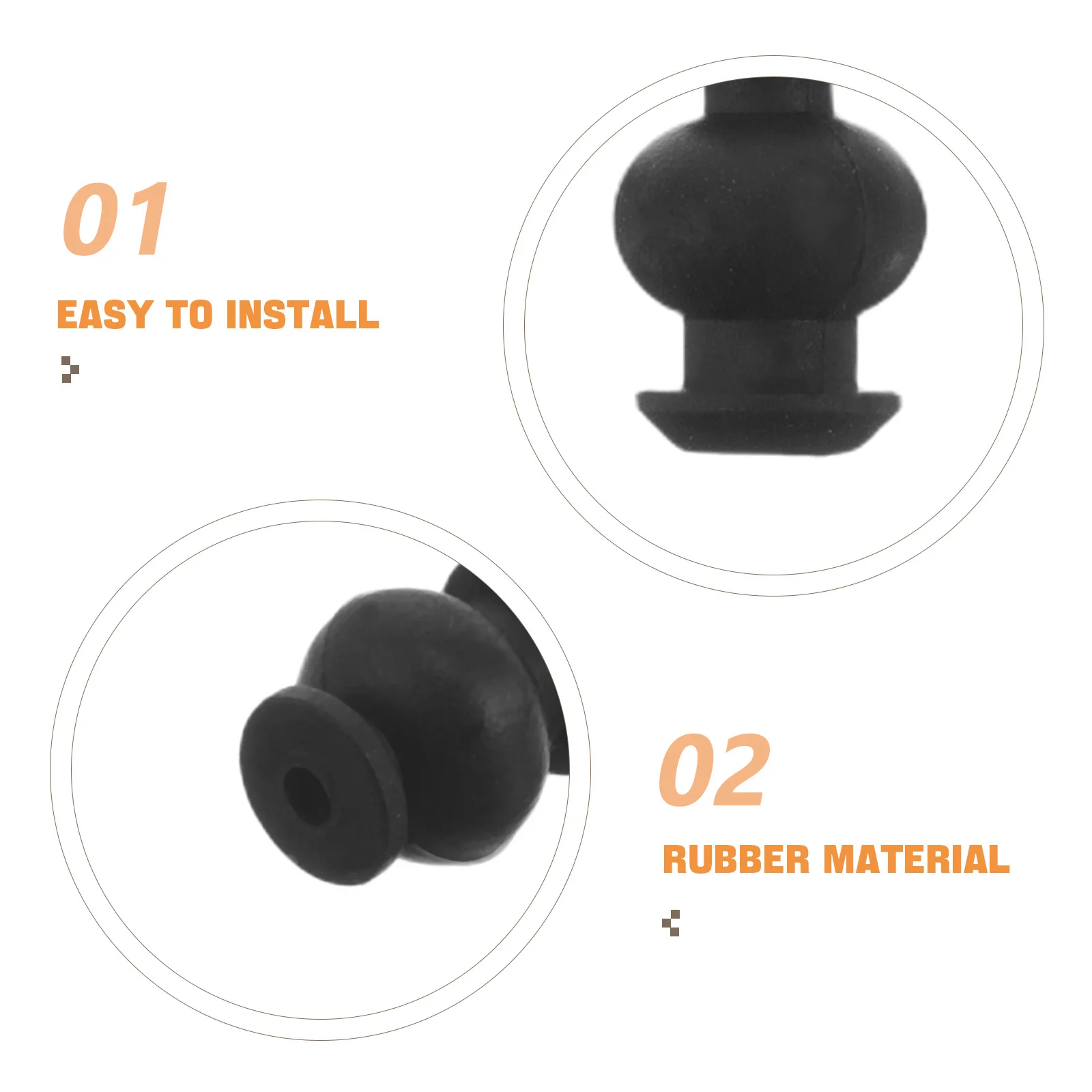 10pcs Shock Absorber Ball for Gimbal Stabilizer Rubber Mount Anti Vibration Isolator Pad Drone RC Airplane Accessories