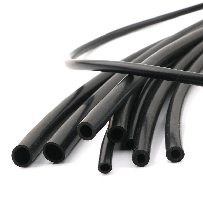 1M/5M10M Black Silicone Tube Flexible Rubber Hose 1 2 4 5 6 7 8 9 10 11 12 14 16 mm Flexible Soft Silicone Tube