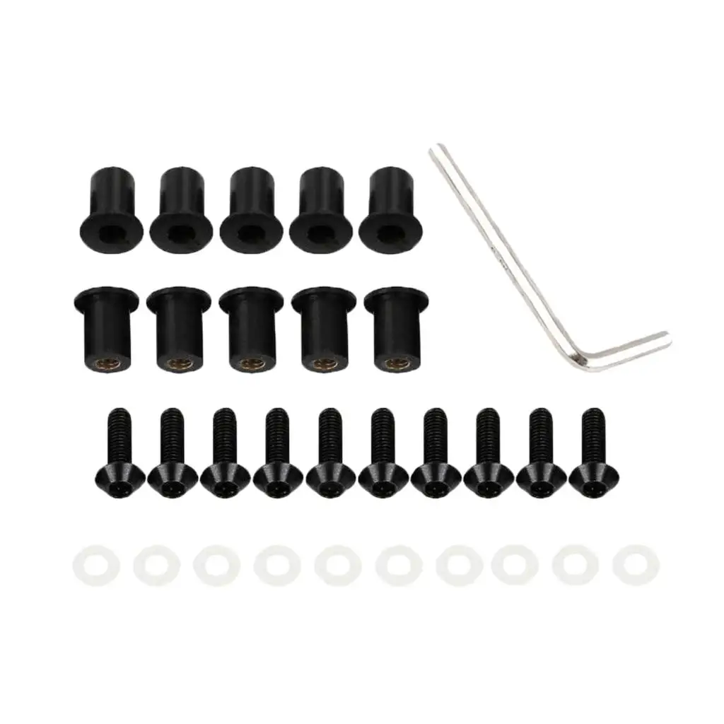 Windshield Screw Cover Universal Alloy Bolts Set with Washer for R1200gs Windscreen and Accessories Vogel