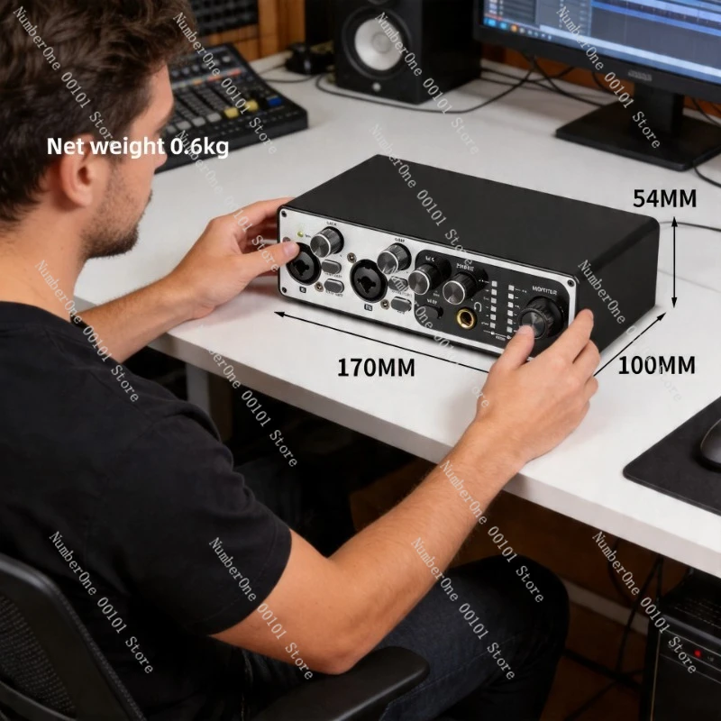 Computer Bidirectional Recording Sound Card USB Driver No Recording Sound Card Musical Instrument Recording Array Mixer