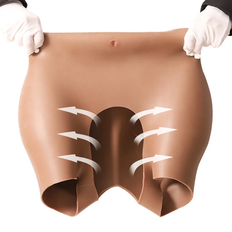 3cm Hips and 2cm Butt Silicone Buttocks Push up S-2xl Shapers Butt Lifter Sexy Silicone Hips Women Open Crotch Pants Underwear
