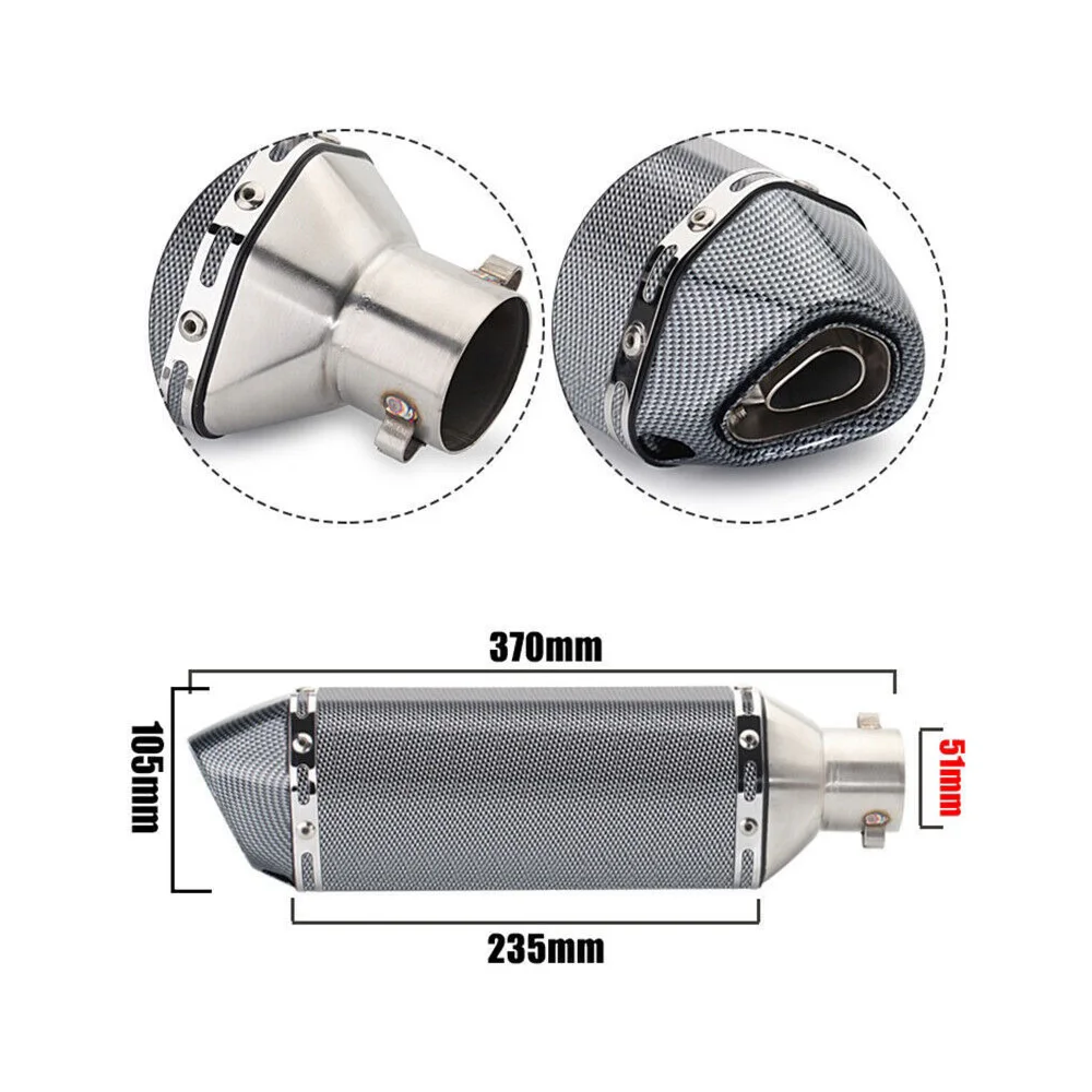 Für Kawasaki Ninja 650 Z650 2017-2021 Auspuffanlagen Krümmerrohr 51mm Schalldämpfer Auspuffrohre – Detail 2