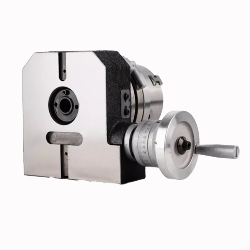 4 Inch Dividing Head CNC Milling Machine Universal Indexing Head With 80MM Universal 3 Jaw Chuck
