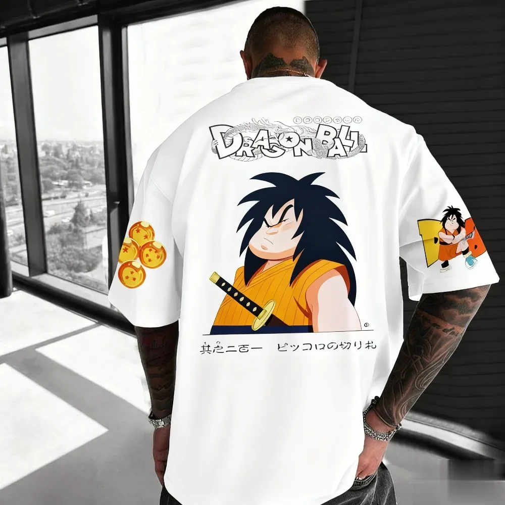 

Dragon Ball 2026 New Hot Yajirobe Unisex Pure Cotton T-shirt Summer New Popular Printed Casual Parent-child Short Sleeved Shirt