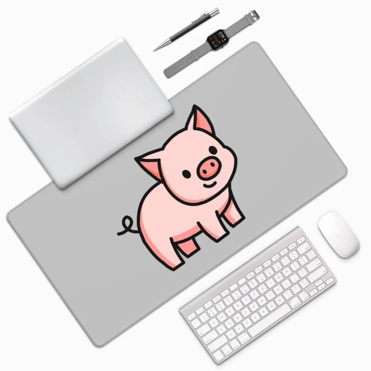 

Pig Large Mouse Pad Computer Keyboard Mouse Mat Gaming PC Laptop Desk Mat Office Accessories Table Mats