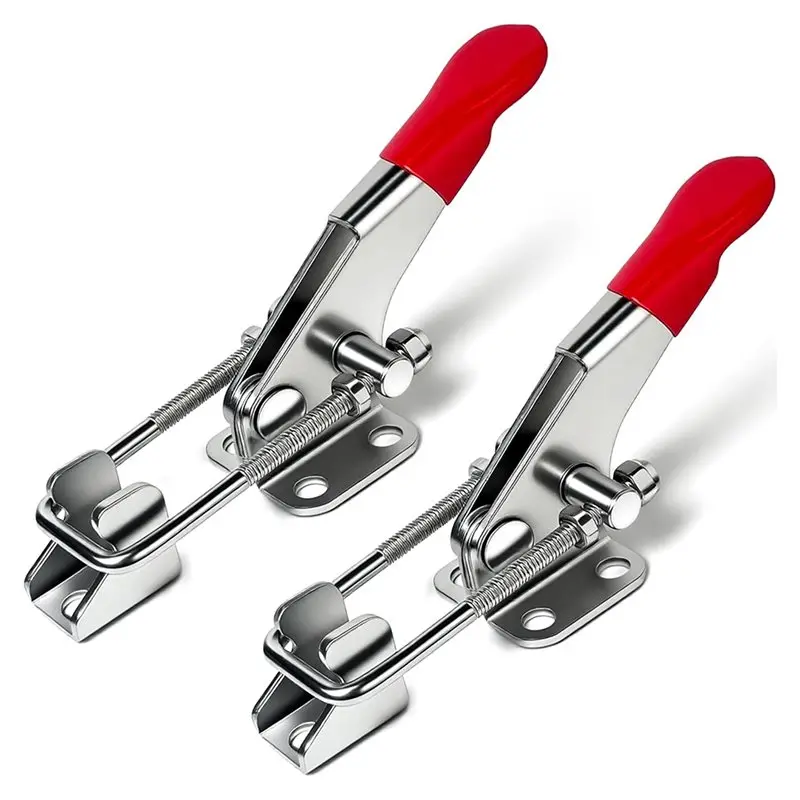 

ABFI For Smoker Lid Jig Freezer Door Compatible 2 PCS Toggle Latch Adjustable 304 Stainless Steel Toggle Clamp Latches