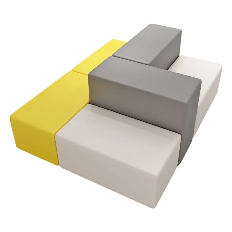 

Company lobby lounge area reception square office sofa combination