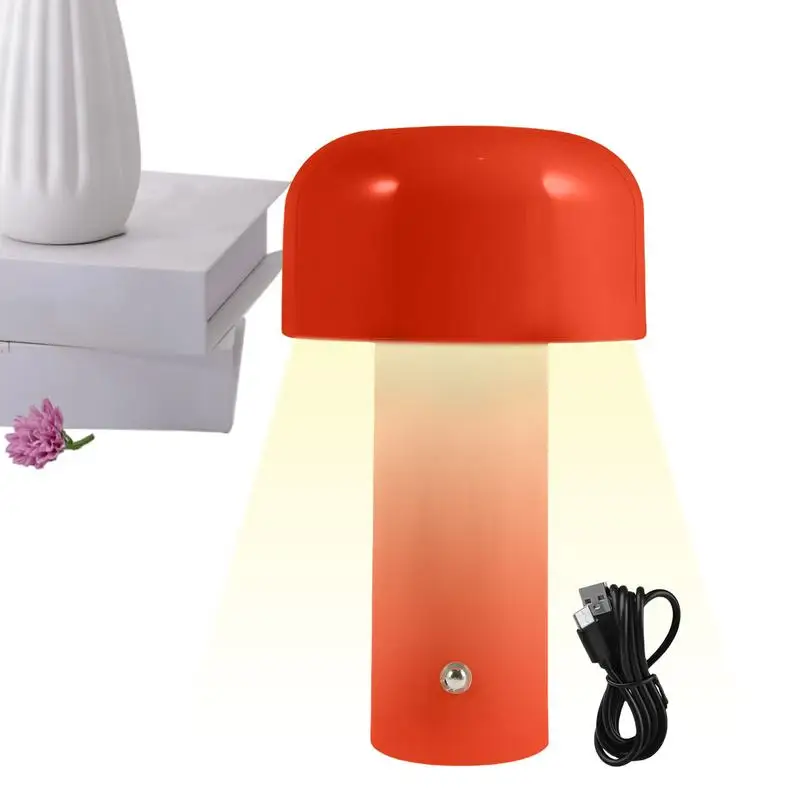 

Mushroom Nightlight Aesthetic Nightlight Mushroom Ambient Light Table Decorations Rechargeable Portable Night Light For Children