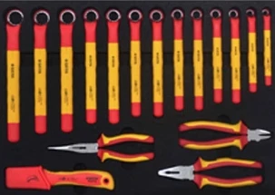 Electric Insulating tool 68pcs EVA foam mat New Energy socket wrench bar plier knife screwdriver