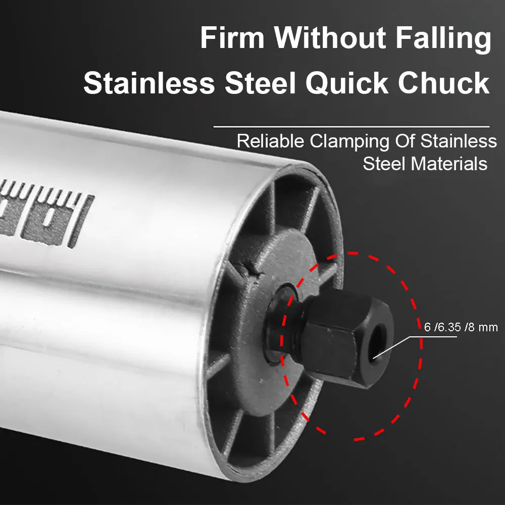 Collet Chuck 6mm 6.35mm 8mm & Nut Adapter for Woodworking Engraving Trimming Machine Electric Router Power Tools