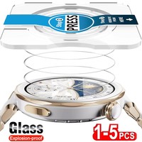 1-5PCS Tempered Glass Screen Protectors for Huawei Watch GT5 41mm 46mm 9H Hardness Scratch-Resistant Smartwatch Protective Films