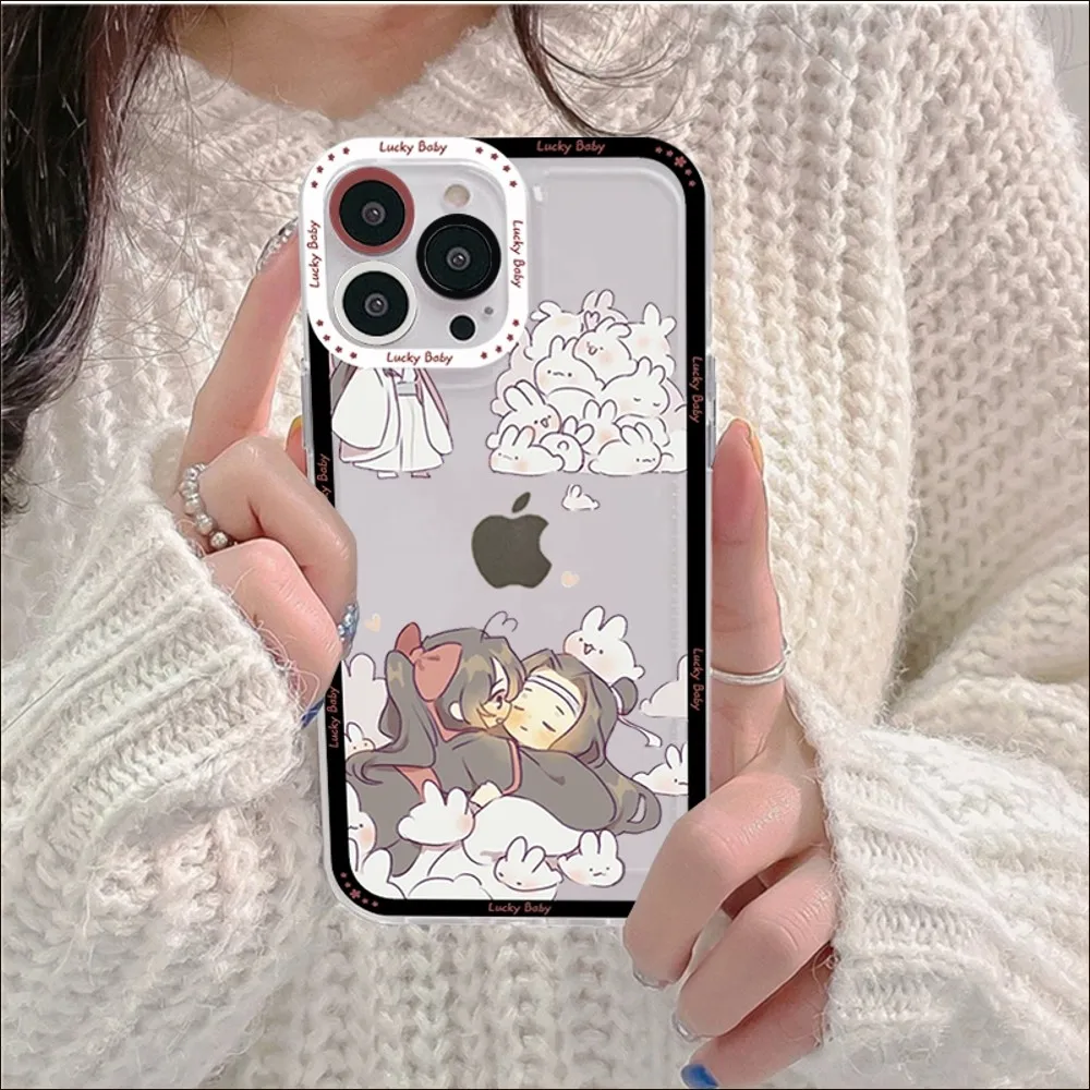 Anime Grandmaster Mo Dao Zu Shi MDZS Phone Case For IPhone 11 12 13 14 Mini Pro Max XR X XS TPU Clear Case For 8 7 6 Plus SE