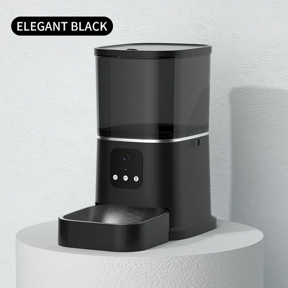 A  3L 6L Video Camera Feeder Timing Smart Automatic Pet Feeder For Cats Dog WiFi Intelligent Dry Food Dispenser  Voice Recorde
