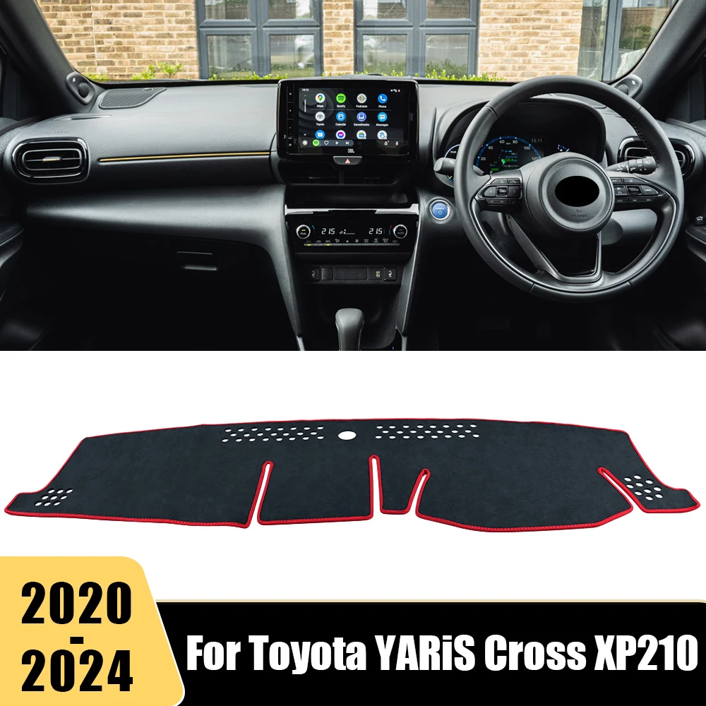 For Toyota YARiS Cross XP210 2020 2021 2022 2023 2024 Car Dashboard Cover Mat Instrument Panel Carpets Non-Slip Pad Accessories