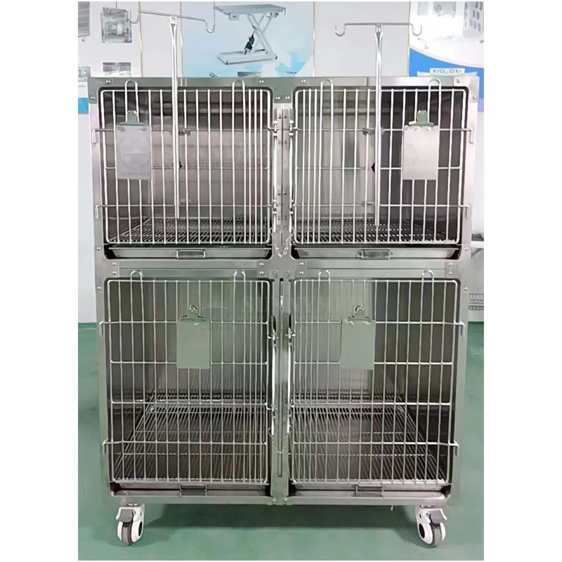 

SY-W033 Stainless Comfortable Veterinary Furniture Animal Veterinary Pet Cages Hospital Cage