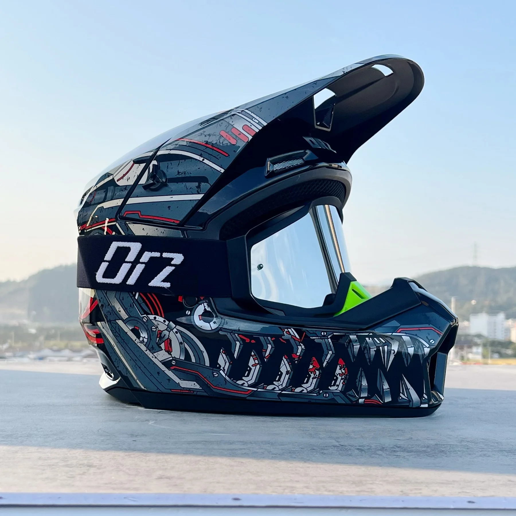 903-DOT Certified Motocross Helmet with Goggles, Hard ABS Shell, Impact Resistant Ventilated Off Road Dirt Bike ATV Safety Gear