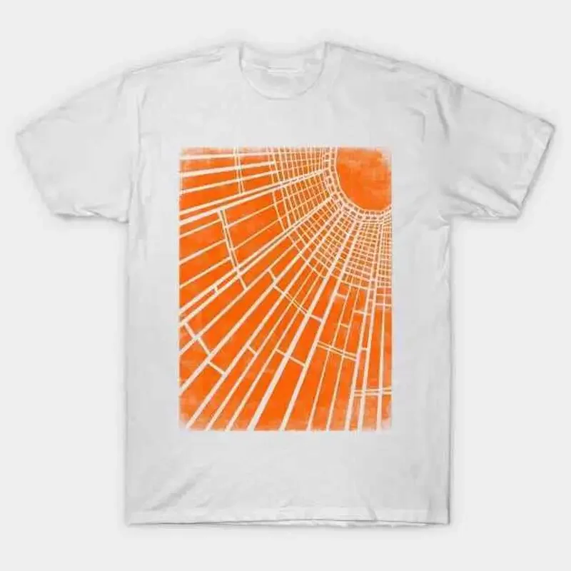 Sunlight Van Gogh geometric art wear out vintage look T Shirt S 5XL Fast Shippin