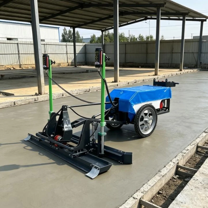 Ride On Concrete Laser Screed Leveling Machine Heavy Duty 4 Wheel Hydraulic Drive Automatic Floor Leveler For Warehouse Ground