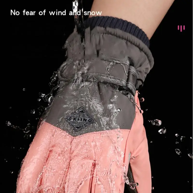 Guantes de esquí Invierno Touchscreen Cálido Hombres Mujeres Bicicleta Gimnasio Conducción Motocicleta Impermeable Térmico Antideslizante Guantes de Ciclismo 한