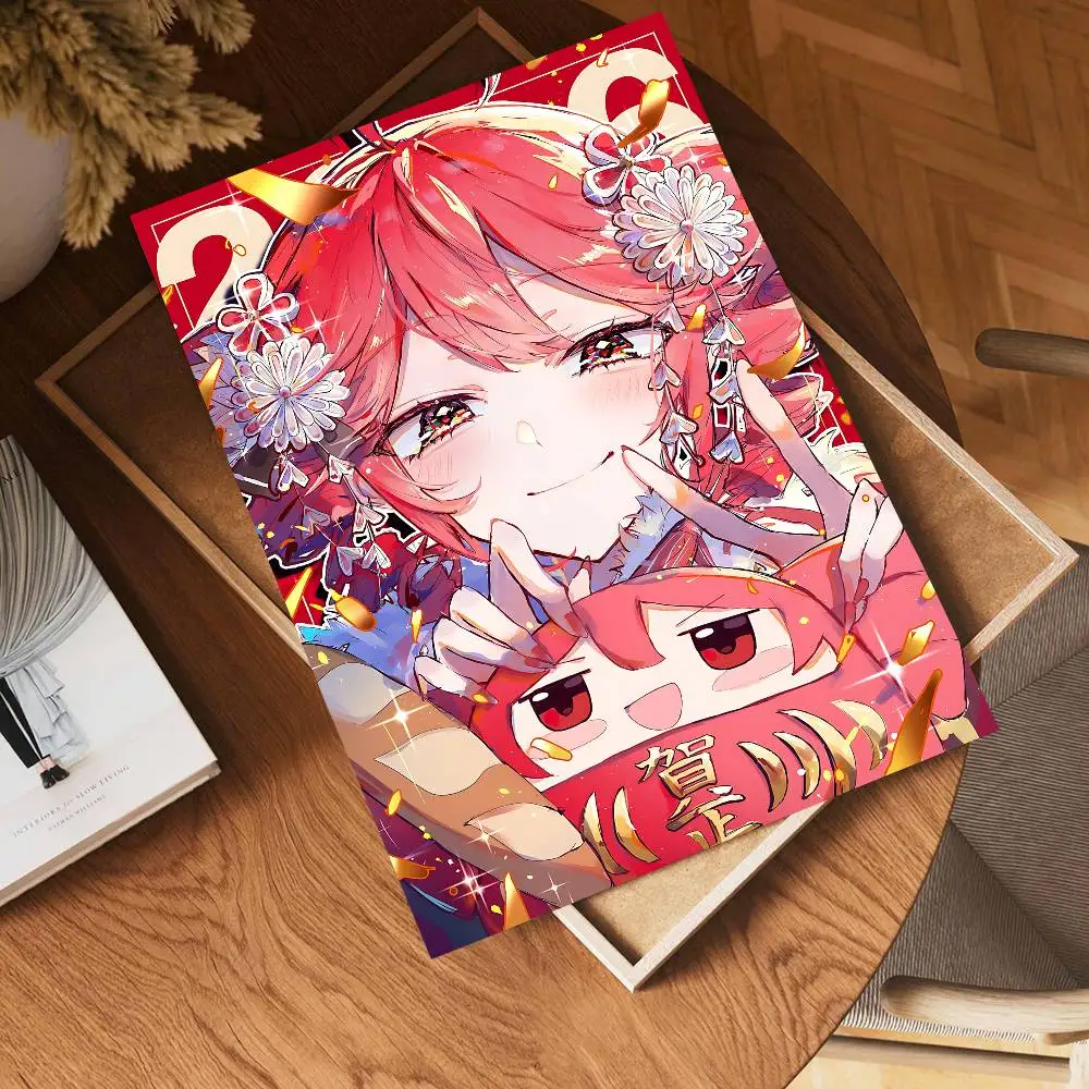 Popular Virtual Singer Kasane Teto Vintage Posters Sticky Vintage Room Home Bar Cafe Decor Kawaii Room Decor