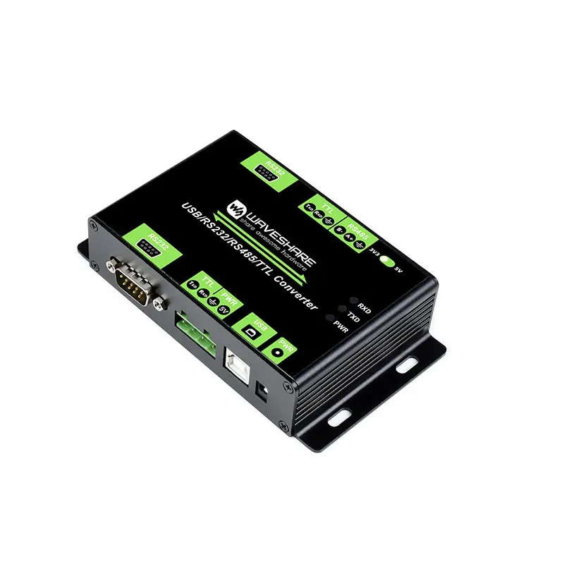Industrial-Grade USB RS232 TTL RS485 Multi-Protocol Multi-Interface Converter, On-Board Isolation Protection