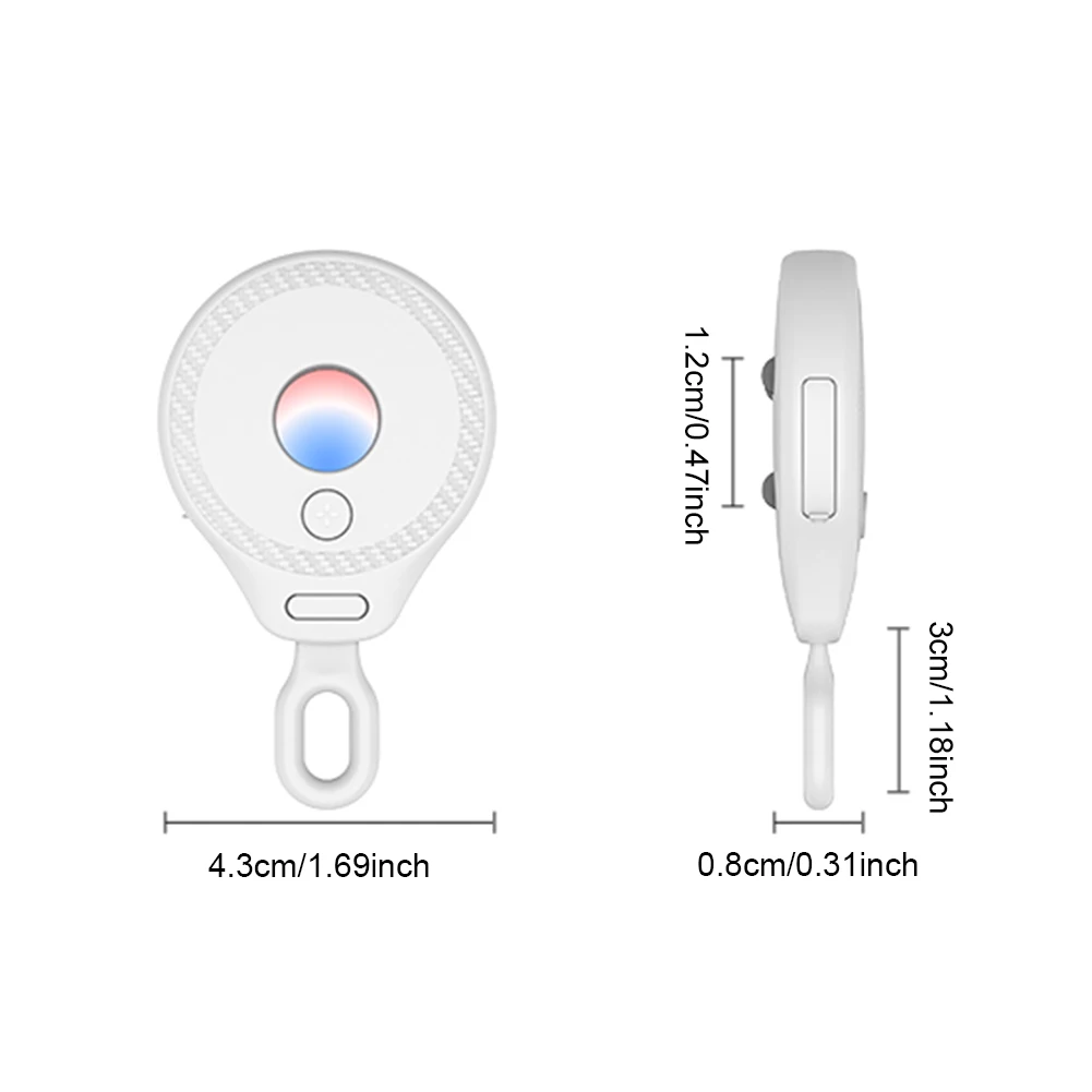 Wireless Hidden Devices Camera Bug Detector Portable Hidden Devices Scanner Anti-Peeping Infrared Camera Finder for Travel Hotel