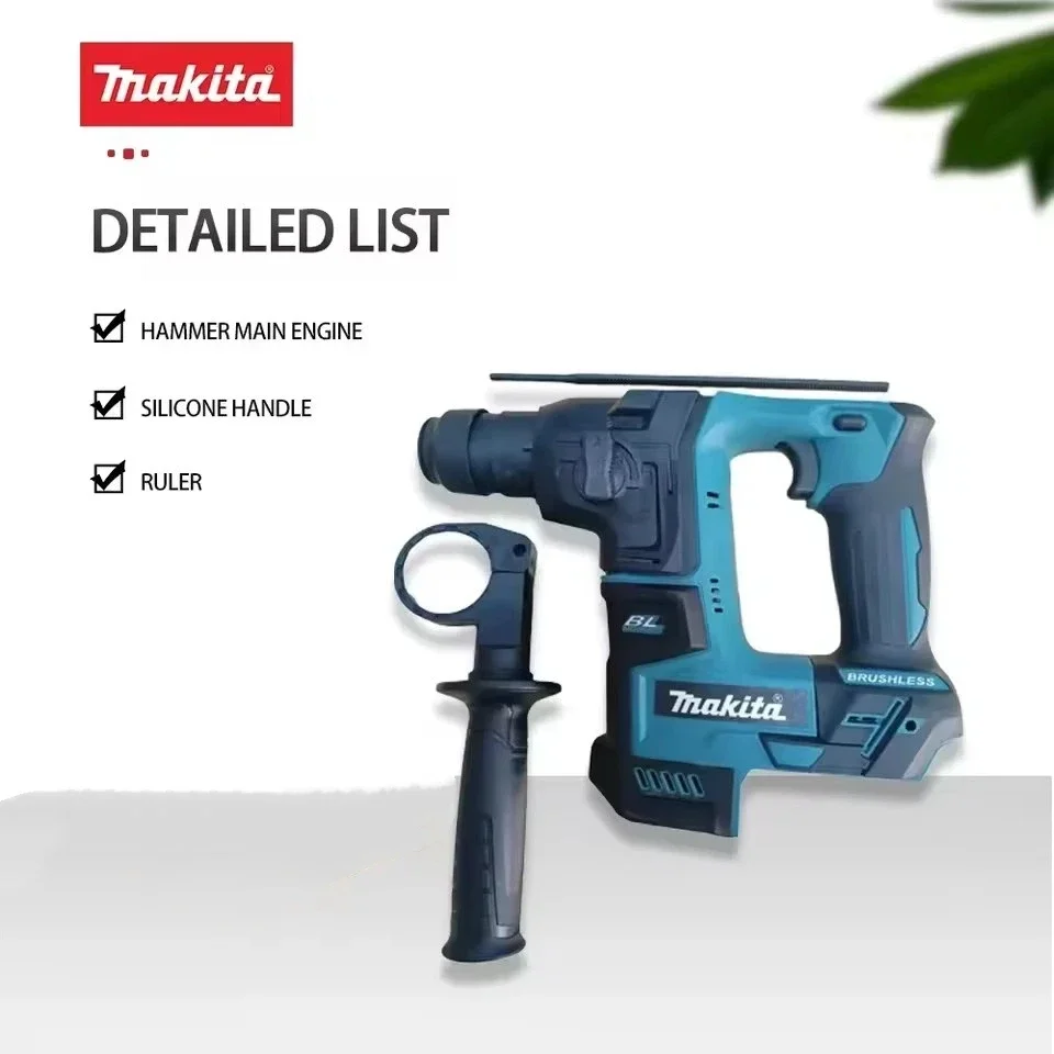 Makita Brushless Hammer Cordless Electric Hammer 18V Cordless Electric Hammer Lithium Battery Wireless Drills Power Tools