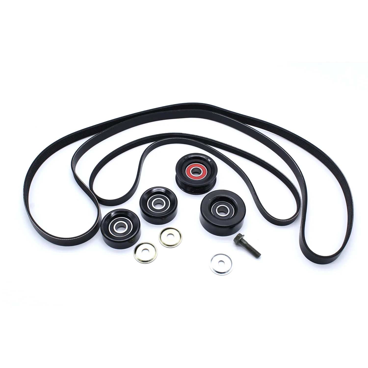 1set Belt Idler & Pulley Kit For Holden Commodore VT VX VU VY VZ V8 LS1 LS2 GEN3 5.7 6.0L Automotive Engine Accessories